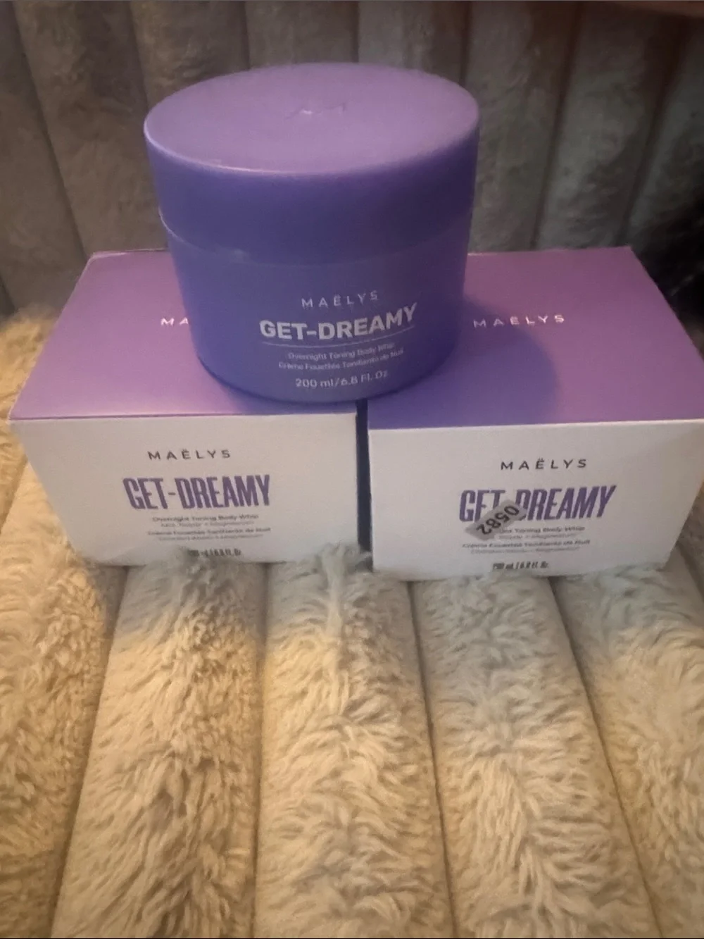 Maélys GET-DREAMY Overnight Toning Body Whip - Purple & White Box